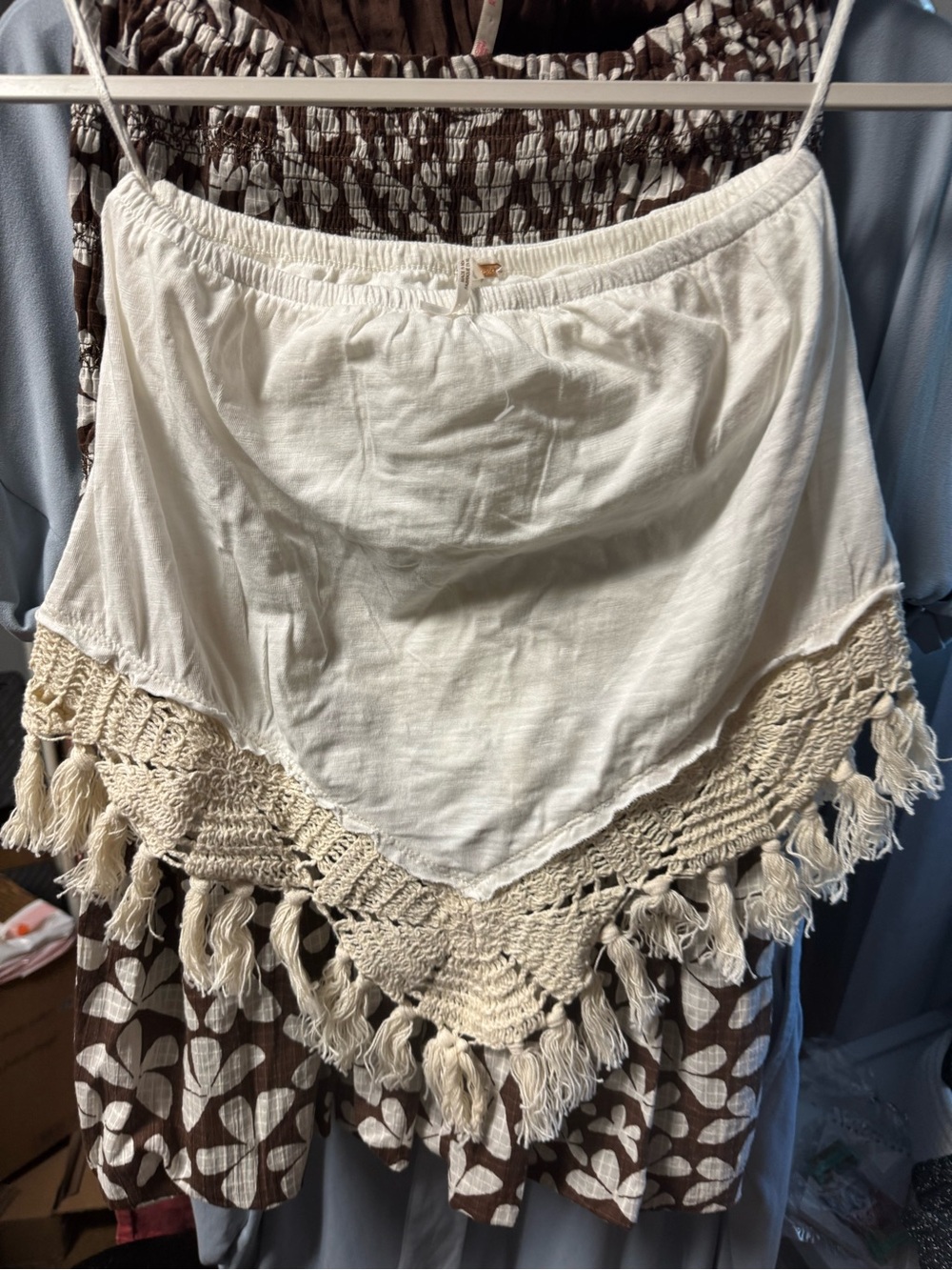 Free People Caden Tube Top on Ivory size XS NWOT Retail $58 - Picture 4 of 6
